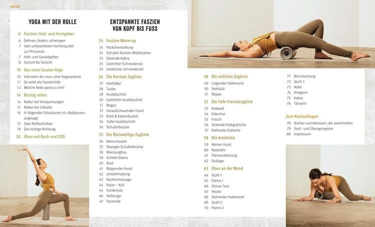 Produktbild: Yoga mit der Faszienrolle (mit DVD)