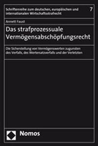 Produktbild: Das strafprozessuale Verm&ouml;gensabsch&ouml;pfungsrecht