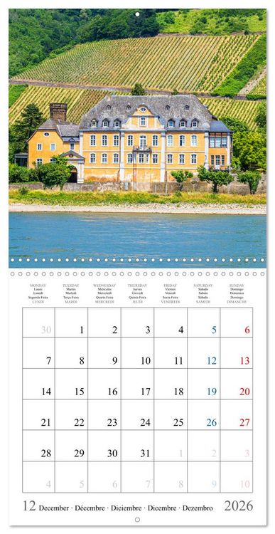 Produktbild: Castles and Palaces in the Middle Rhine Valley (Wall Calendar 2026 12 &times; 12 Inch) CALVENDO 12 Month Wall Calendar