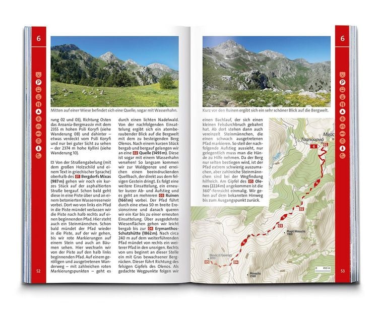 Produktbild: KOMPASS Wanderf&uuml;hrer Peloponnes, 55 Touren