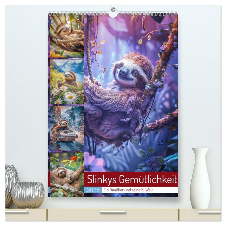 Produktbild: Slinkys Gem&uuml;tlichkeit (hochwertiger Premium Wandkalender 2026 DIN A2 hoch), Kunstdruck in Hochglanz