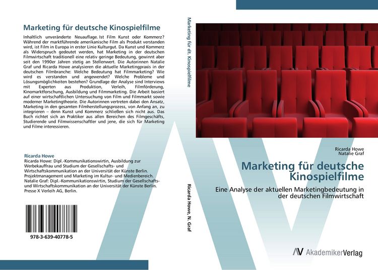 Produktbild: Marketing f&uuml;r deutsche Kinospielfilme
