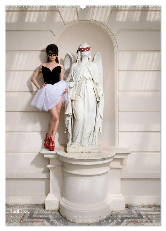 Produktbild: Boudoir Burlesque (Calendrier mural 2026 DIN A2 horizontal) calendrier de bureau