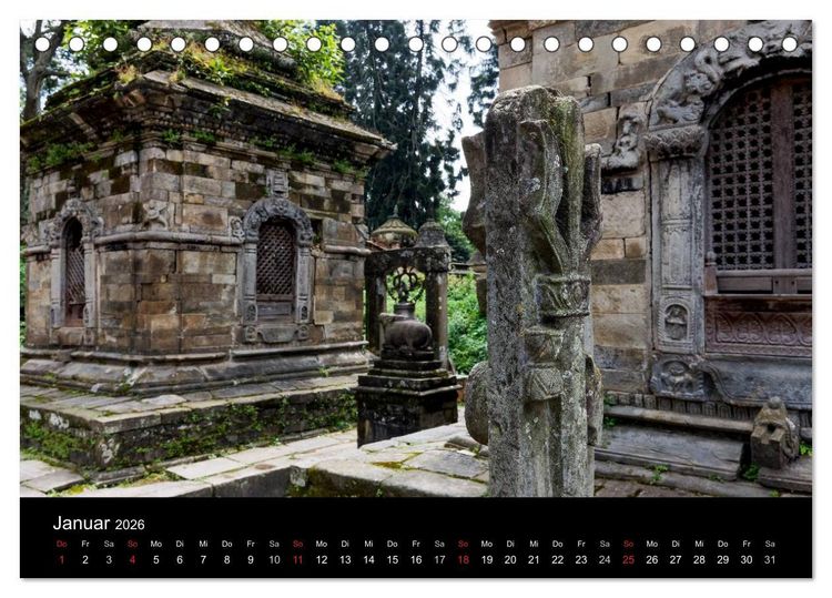 Produktbild: Nepal-Das Kathmandu-Tal nach dem Beben (Tischkalender 2026 DIN A5 quer), CALVENDO Monatskalender
