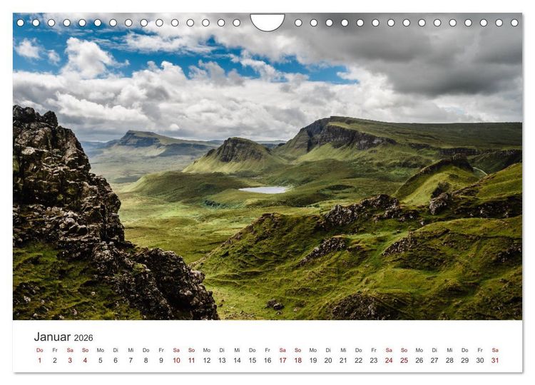 Produktbild: Schottland - Wundersch&ouml;ne Landschaften und einzigartige Natur. (Wandkalender 2026 DIN A4 quer), CALVENDO Monatskalender