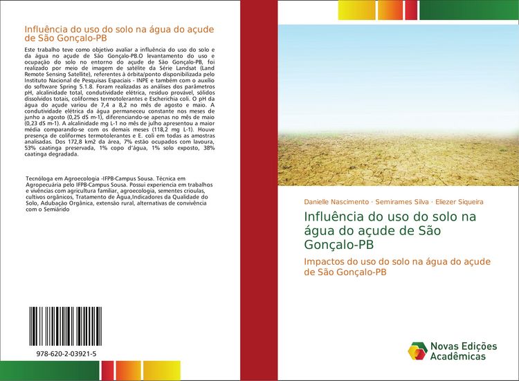 Produktbild: Influ&ecirc;ncia do uso do solo na &aacute;gua do a&ccedil;ude de S&atilde;o Gon&ccedil;alo-PB