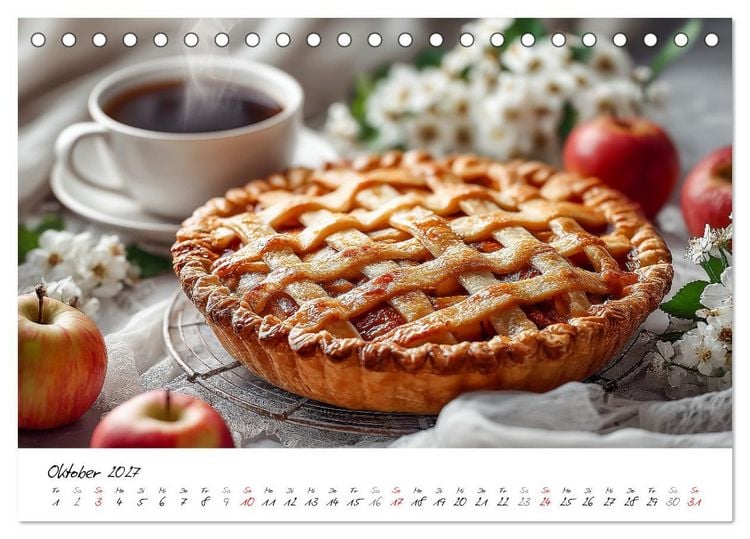 Produktbild: Klassiker aus Omas K&uuml;che - Zw&ouml;lf Kuchen mit Nostalgie-Gef&uuml;hl (Tischkalender 2027 DIN A5 quer), CALVENDO Monatskalender