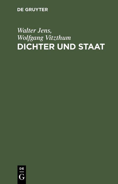 Produktbild: Dichter und Staat