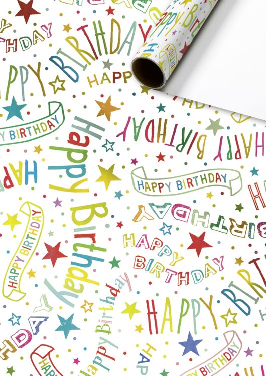 Produktbild: Geschenkpapier &bdquo;Alexandra&ldquo; | 70 cm &times; 1,5 m, 76 g/m&sup2;, wei&szlig;/mehrfarbig