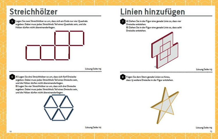 Produktbild: Mensa's knifflige Geometrier&auml;tsel. Mathematische Aufgaben aus der Trigonometrie und r&auml;umlichen Vorstellungskraft. 3D-R&auml;tsel, Pentominos, Tangrams, Streichholzpuzzles, Fl&auml;chenr&auml;tsel u.v.m.