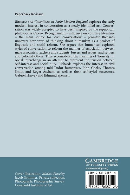 Produktbild: Rhetoric and Courtliness in Early Modern Literature