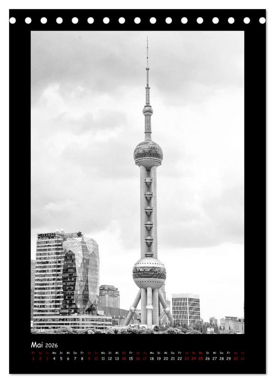 Produktbild: Shanghai zwischen Tradition und Business (Tischkalender 2026 DIN A5 hoch), CALVENDO Monatskalender