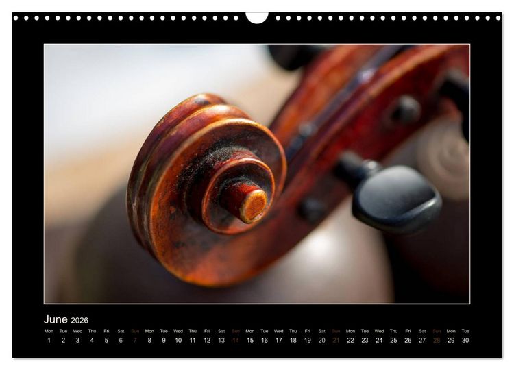 Produktbild: A violin only (Wall Calendar 2026 DIN A3 landscape), CALVENDO 12 Month Wall Calendar
