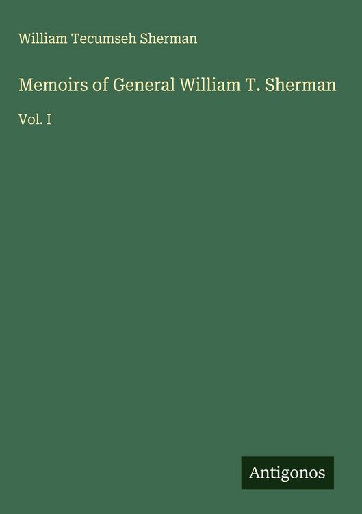 Produktbild: Memoirs of General William T. Sherman