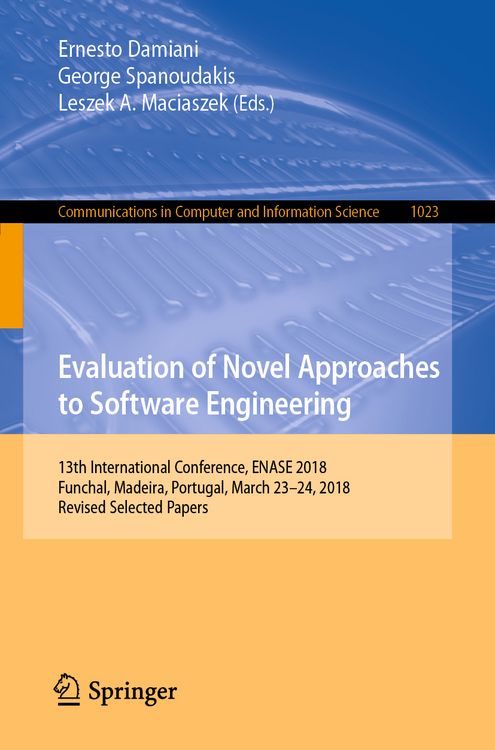 Produktbild: Evaluation of Novel Approaches to Software Engineering