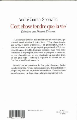 Produktbild: C'est chose tendre que la vie