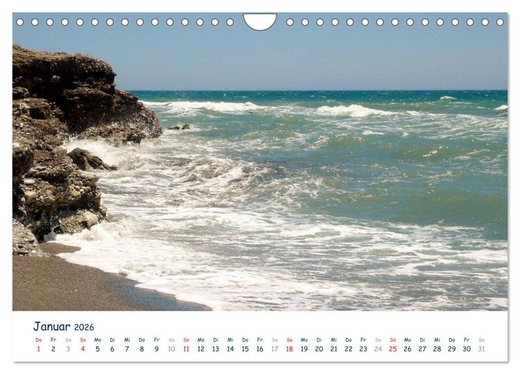 Produktbild: COSTA DEL SOL - Wellenspiel (Wandkalender 2026 DIN A4 quer), CALVENDO Monatskalender