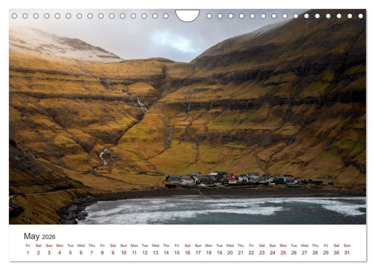 Produktbild: Autumn light at Faroe island (Wall Calendar 2026 DIN A4 landscape), CALVENDO 12 Month Wall Calendar
