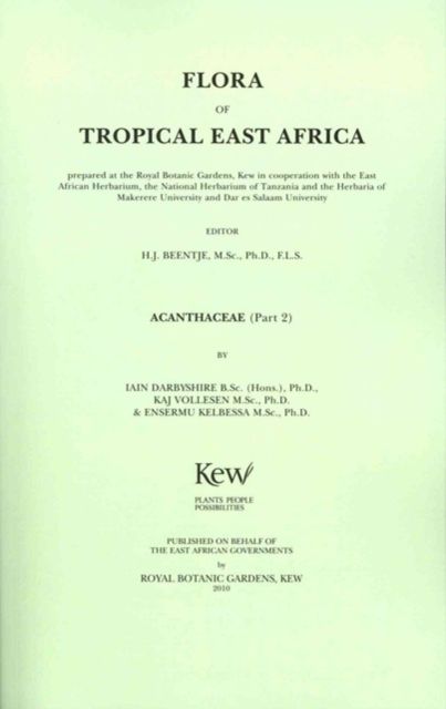 Produktbild: Flora Of Tropical East Africa