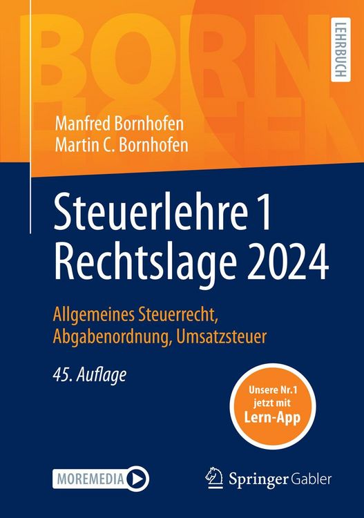 Produktbild: Steuerlehre 1 Rechtslage 2024
