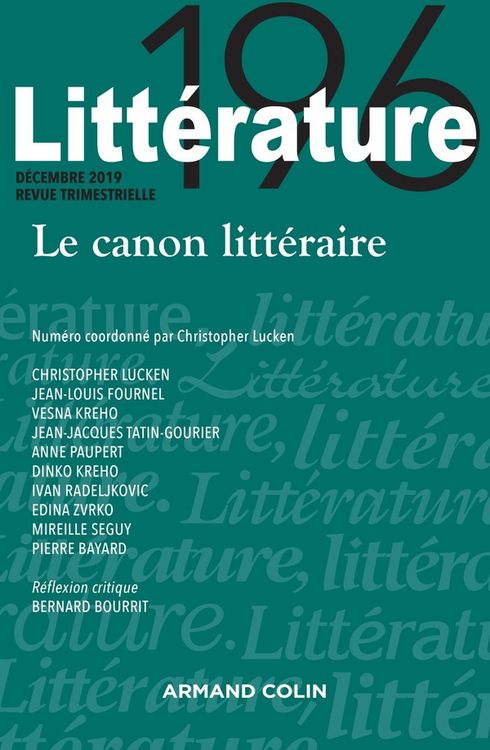 Produktbild: Litterature n 196 4 2019 le canon