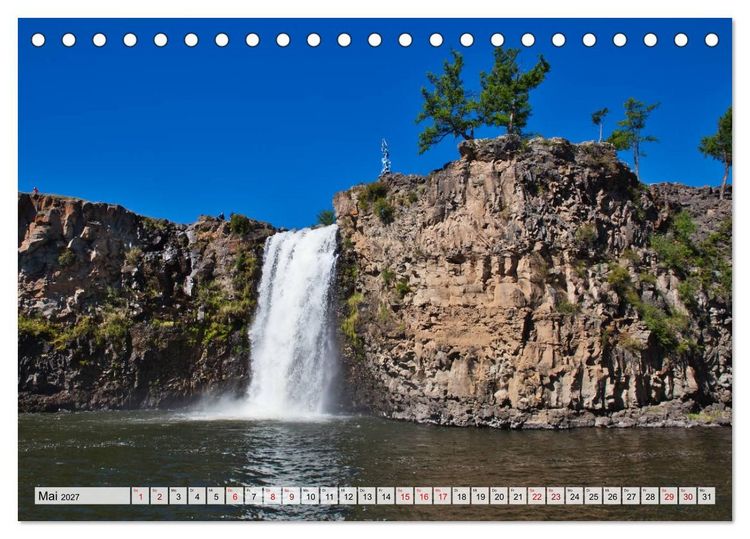 Produktbild: Mongolei Endlose Weite (Tischkalender 2027 DIN A5 quer), CALVENDO Monatskalender
