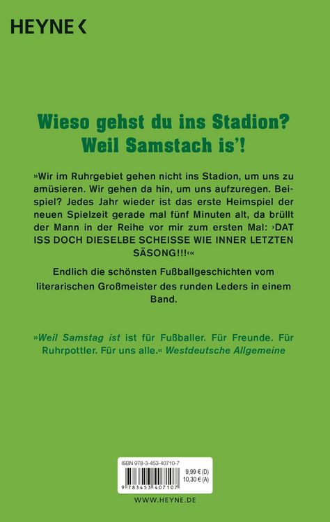 Produktbild: Weil Samstag ist