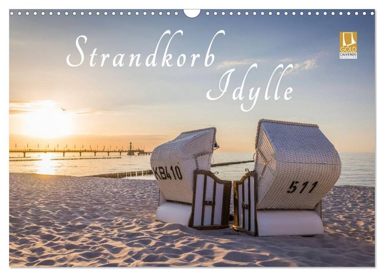 Produktbild: Strandkorb Idylle (Wandkalender 2026 DIN A3 quer), CALVENDO Monatskalender