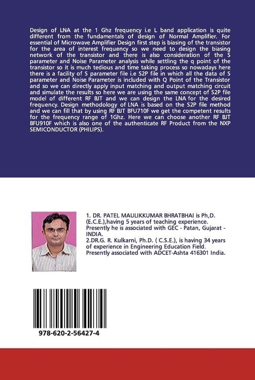 Produktbild: Design Of Low Noise , Narrow And Wideband Amplifier : Basic Concepts