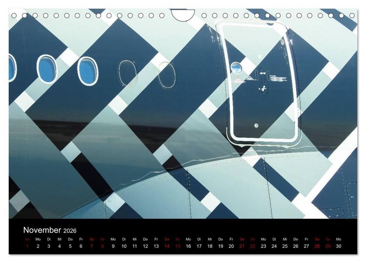 Produktbild: Airbus A350 Hautnah (Wandkalender 2026 DIN A4 quer), CALVENDO Monatskalender
