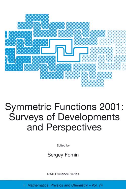 Produktbild: Symmetric Functions 2001: Surveys of Developments and Perspectives