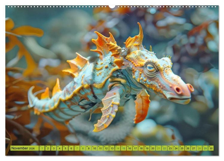 Produktbild: Fantastische Unterwasserkreaturen - Hybridtiere (hochwertiger Premium Wandkalender 2026 DIN A2 quer), Kunstdruck in Hochglanz