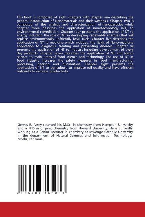Produktbild: Nanotechnology Application to Areas of Important to Society