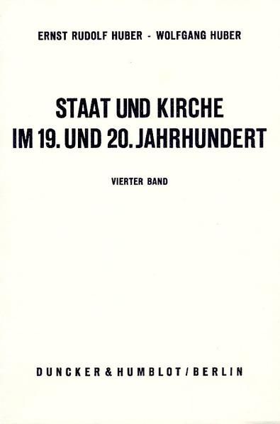 Produktbild: Staat und Kirche im 19. und 20. Jahrhundert.