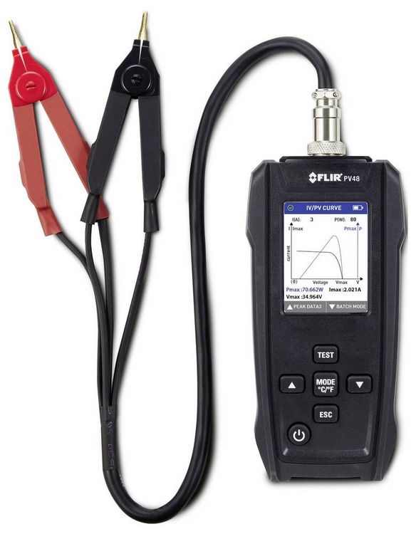 Produktbild: FLIR Solarpanel-Tester und I-V-Kennlinien-Tracer mit Temperaturmessungen PV48 Solar-Panel-Tester