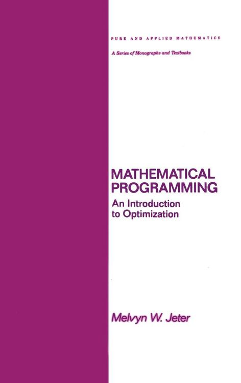 Produktbild: Mathematical Programming