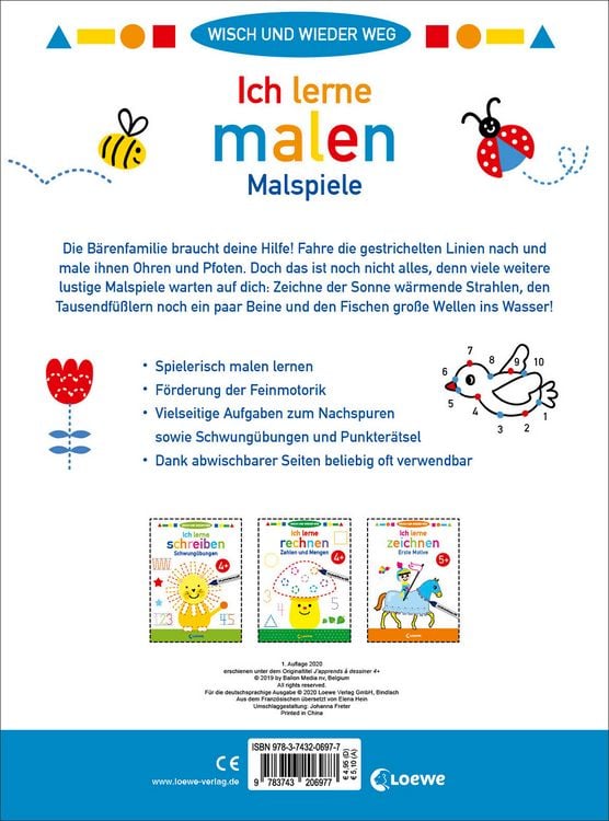 Produktbild: Wisch und wieder weg - Ich lerne malen 4+