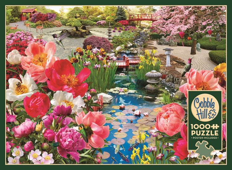 Produktbild: COBBLE HILL PUZZLES - Japanischer Garten 1000 Teile