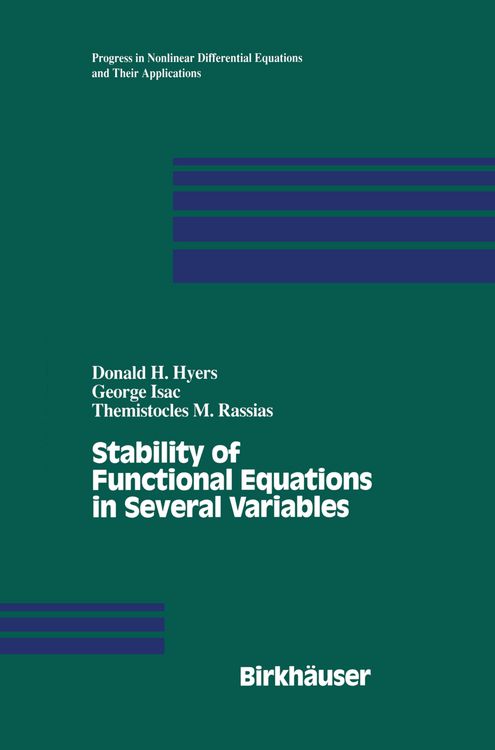 Produktbild: Stability of Functional Equations in Several Variables