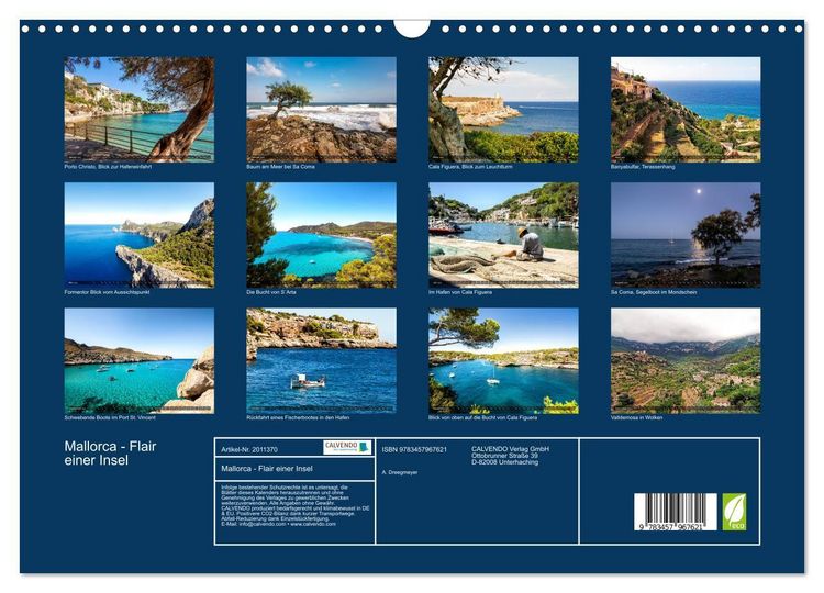 Produktbild: Mallorca - Flair einer Insel (Wandkalender 2026 DIN A3 quer), CALVENDO Monatskalender