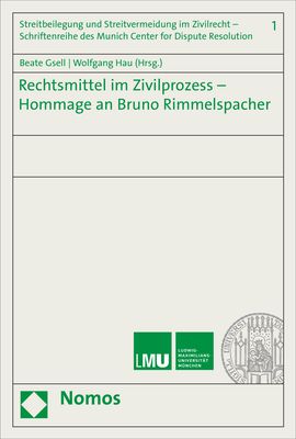 Produktbild: Rechtsmittel im Zivilprozess - Hommage an Bruno Rimmelspacher