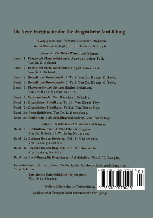 Produktbild: Betriebslehre und Schriftverkehr der Drogerie