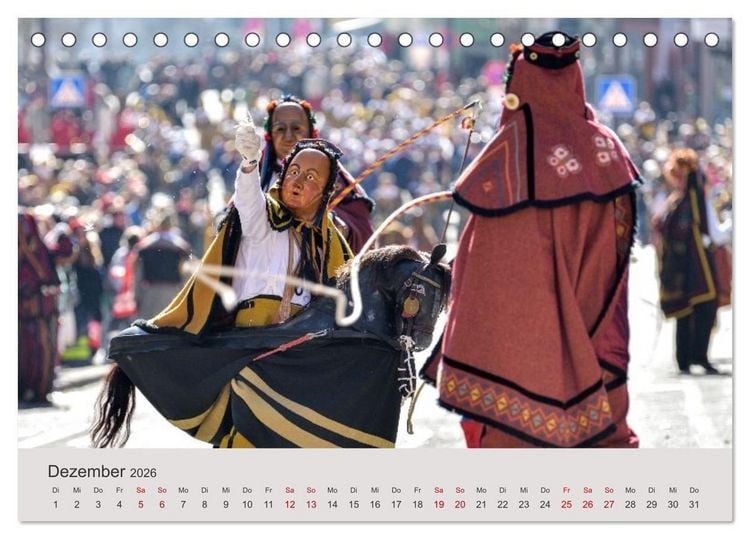 Produktbild: Narri 2026 Bilder der Schw&auml;bisch-Alemannischen Fasnet (Tischkalender 2026 DIN A5 quer), CALVENDO Monatskalender