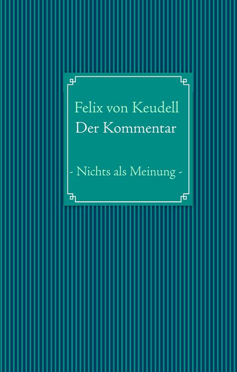 Produktbild: Der Kommentar