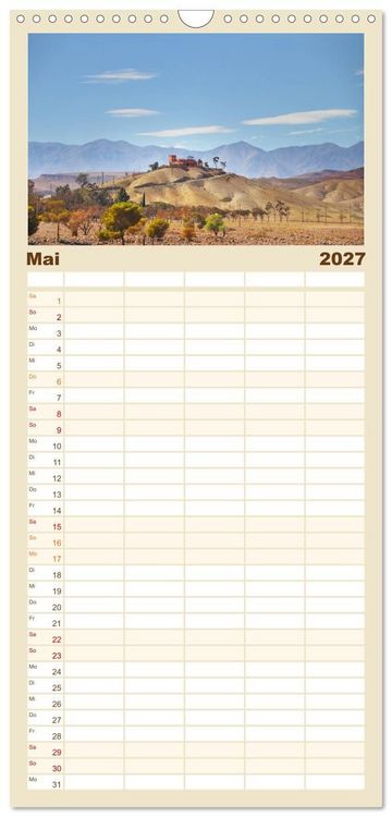 Produktbild: Familienplaner 2027 - Erlebe mit mir das traumhafte Marokko mit 5 Spalten (Wandkalender, 21 x 45 cm) CALVENDO