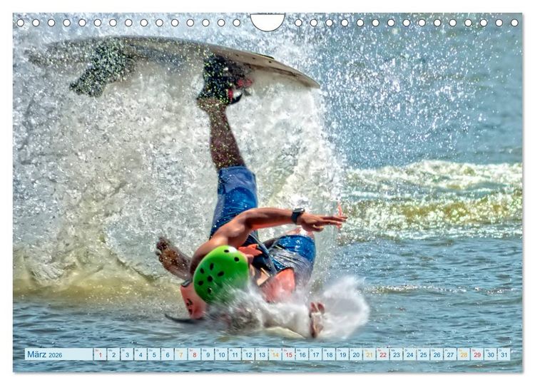 Produktbild: Wakeboarden (Wandkalender 2026 DIN A4 quer), CALVENDO Monatskalender