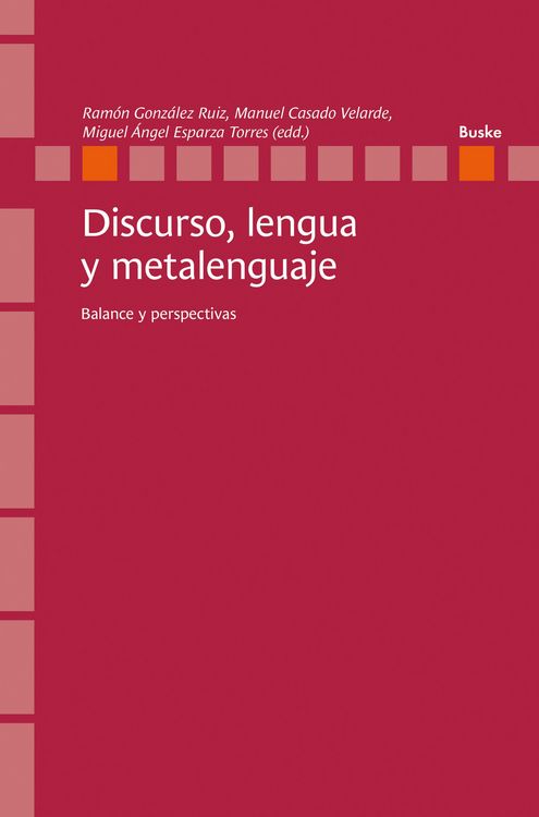 Produktbild: Discurso, lengua y metalenguaje
