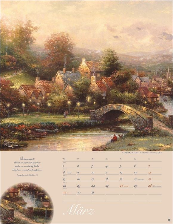 Produktbild: Thomas Kinkade: Land im Licht Kalender 2027