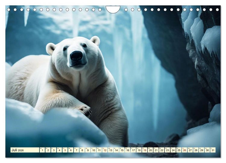 Produktbild: Eisb&auml;ren im Fokus (Wandkalender 2026 DIN A4 quer), CALVENDO Monatskalender