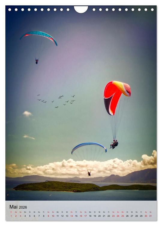 Produktbild: Paragliding - einfach Spa&szlig; (Wandkalender 2026 DIN A4 hoch), CALVENDO Monatskalender